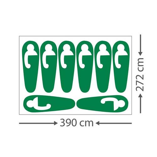 אוהל בן רגע  משפחתי 8 RAPID CABIN, Go Nature