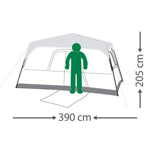 אוהל בן רגע  משפחתי 8 RAPID CABIN, Go Nature