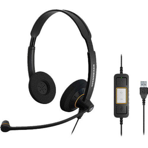  אוזניות ‏חוטיות Sennheiser Sc60 USB CTRL