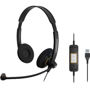 אוזניות חוטיות Sennheiser Sc60 USB CTRL