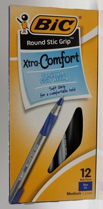 עטי BIC ראונד סטיק כחול - 12 יח'