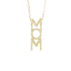 שרשרת mom משובצת זהב 14 קראט P-143
