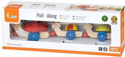 צב משוך וסע מעץ מלא