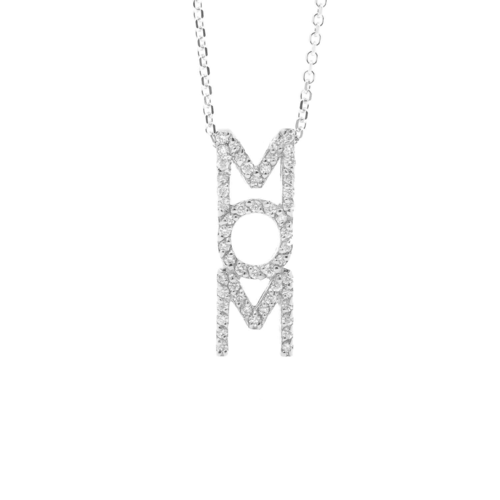שרשרת mom משובצת זהב 14 קראט P-143