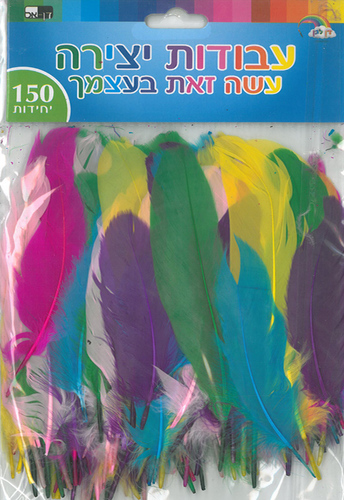 מארז נוצות בצבעי פסטל 10-15 ס