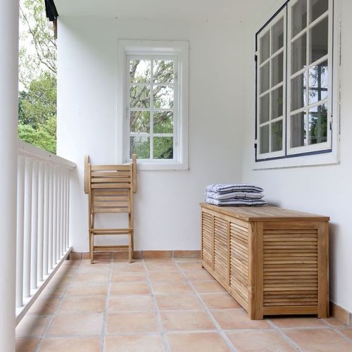 ארגז אחסון ענק מעץ טיק Storage bench