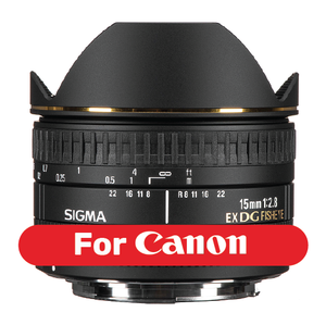 Sigma 15mm F2.8 DG Fisheye למצלמות Canon