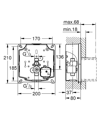 מזרם סמוי 37338000 GROHE