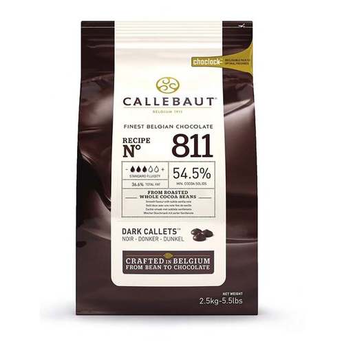 5 ק״ג שוקולד צ׳יפס 54% קקאו CALLEBAUT