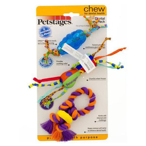 ערכת לעיסה לגורים וכלבים קטנים - 3 צעצועים Petstages