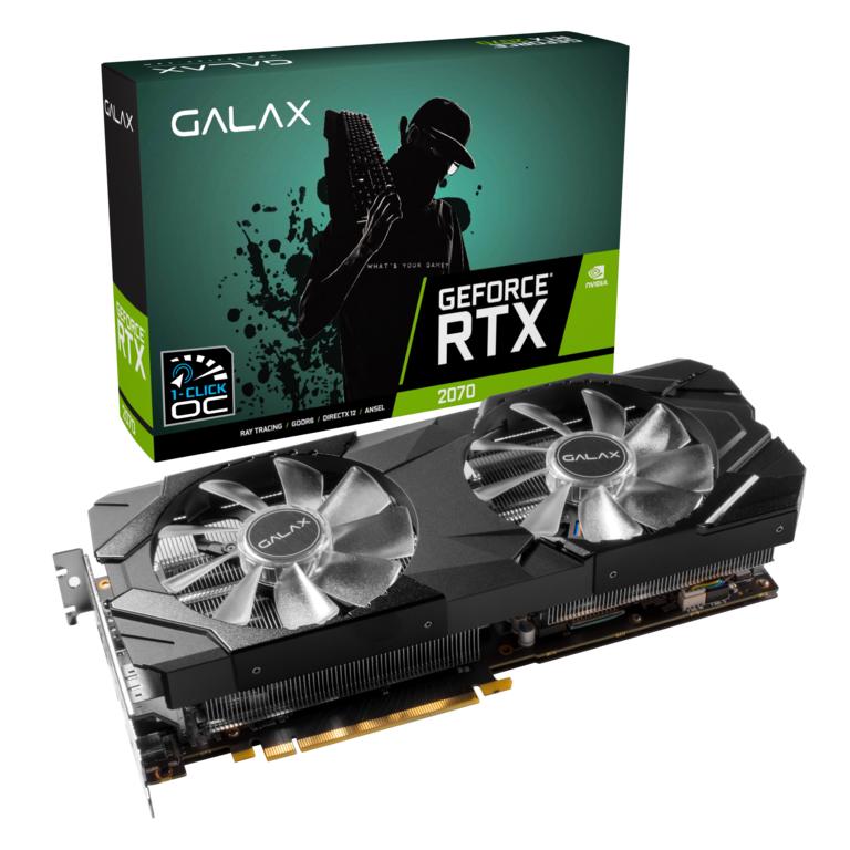 כרטיס מסךGALAXY RTX2060 Super Black 1 Click OC PCI-E 8gb GDDR6 256bit W/DP/HDMI/DVI-D/CoolinFan