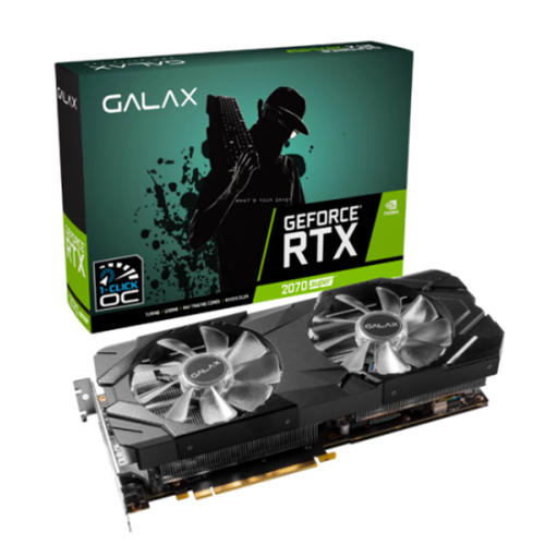 כרטיס מסךGALAXY RTX2070 Super EX Black 1 Click OC PCI-E 8gb GDDR6 256bit W/DP/HDMI/DP/CoolinFan