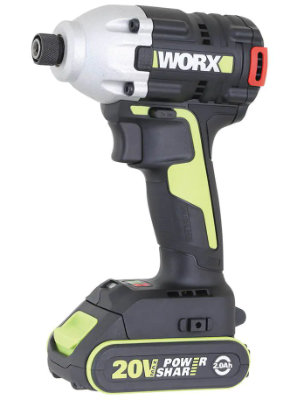 מברגת אימפקט נטענת בראשלס + מטען + סוללה WORX WU290.2 20V brushless 2Ah וורקס