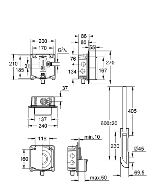 מזרם סמוי 37153000 GROHE