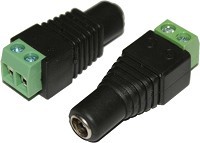 שקע DC עם ברגים 2.1