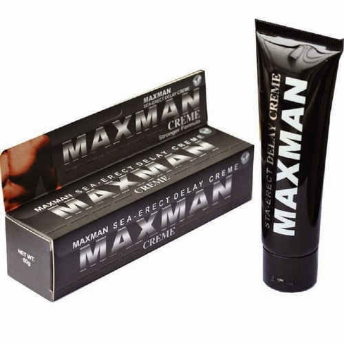 maxman קרם לזיקפה והשהייה לגבר