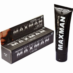 maxman קרם לזיקפה והשהייה לגבר