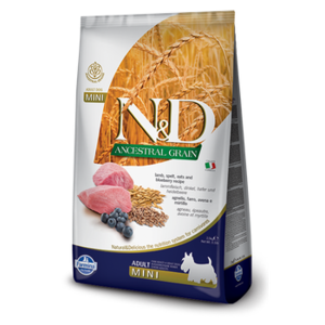 נטורל אנד דלישס-בוגר מיני כבש ואוכמניות 7 ק"ג