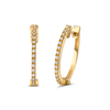 עגילי יהלומים 0.14ct זהב 14K