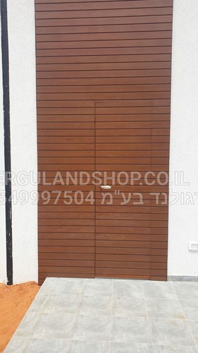 חיפוי אלומיניום דגם SMART דמוי עץ לחוץ ופנים הבית במראה חם ויוקרתי המדגים פסים של 7 ס