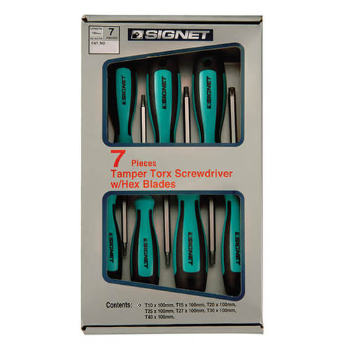 סט מברגי TORX + חור - 7 יחידות - מקט 052478 - סיגנט SIGNET