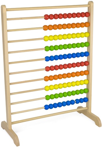 חשבוניית ענק צבעונית מעץ