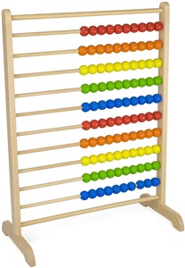 חשבוניית ענק צבעונית מעץ