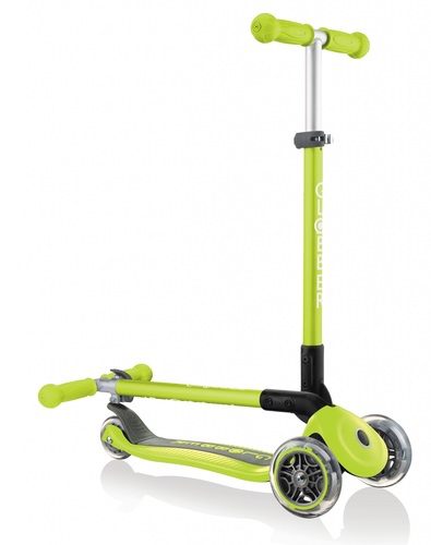 קורקינט מתקפל לילדים פרימו אנודייז Primo עם ידית בגובה משתנה וציפוי מונע החלקה - ירוק