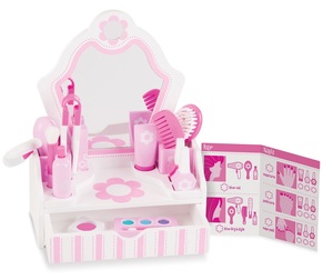 סט טיפוח, איפור ויופי 18 חלקים מעץ