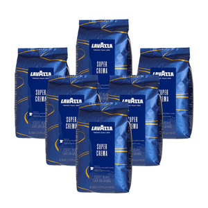 6 ק״ג פולי קפה לוואצה סופר קרמה - Lavazza Super Crema