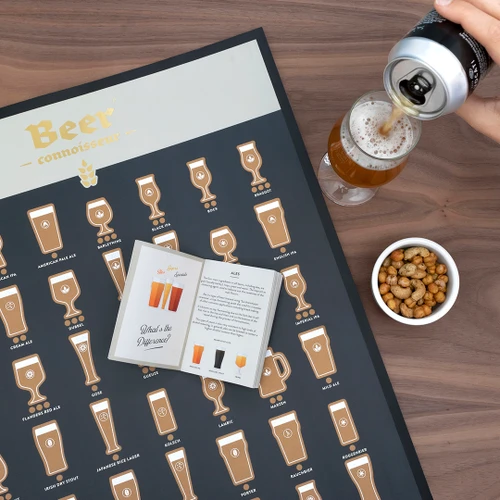 פוסטר גירוד 42 הבירות הטובות ביותר Beer Poster