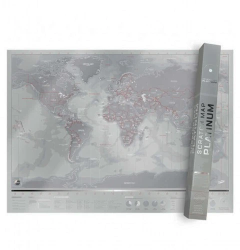 מפת גירוד פלטינום Platinum Scratch Map