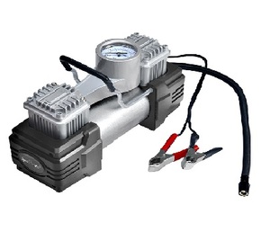 קומפרסור לרכב 12V דו בוכנתי – חיבור למצבר לניפוח מהיר וחזק