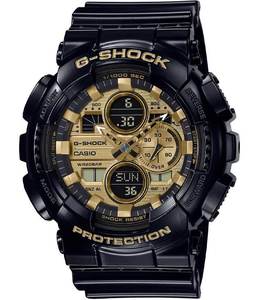 CASIO GA-140GB-1A1 דגם חדש שחור וזהב
