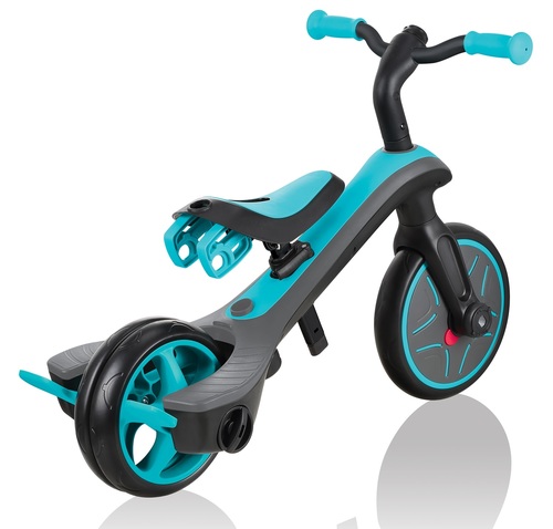 תלת אופן הכל באחד Explorer Trike 4 in 1 הופך לאופני איזון - טורקיז