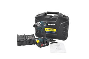 מברגת אימפקט 18V + שתי סוללות 4.0AH/2.0AH SIGNET