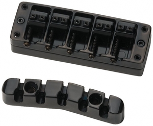 גשר + מחזיק מיתרים לבס 5 מיתרים שחור WARWICK SP W 30125 5B