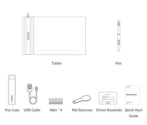 לוח כתיבה אלקטרוני VEIKK S640