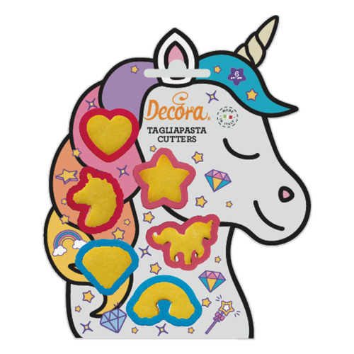 סט 6 חותכני חד קרן Decora 