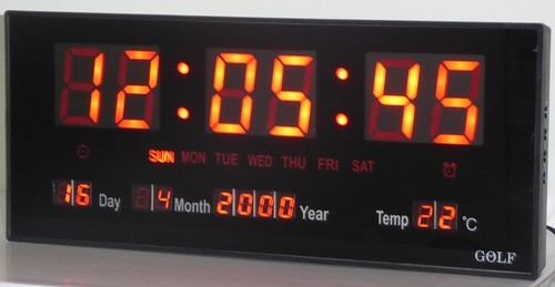 4 שעוני לד דגם JH4622 בצבע לד אדום