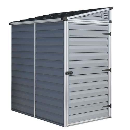 מחסן גינה Skylight אפור גג חד שיפועי 1.2x1.8 מק