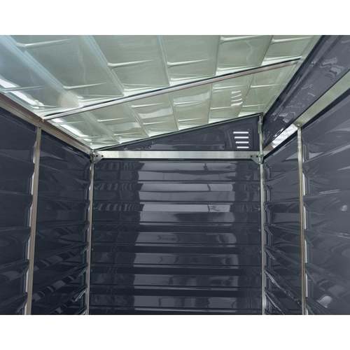 מחסן גינה Skylight אפור גג חד שיפועי 1.2x1.8 מק