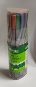 סט 18 טושים משולשים צבעוניים CAMPUS
