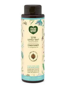 מרכך לשיער שעבר החלקה, ללא מלחים 500 מ"ל אקולאב Conditioner for Straightened Hair 500ml EcoLove