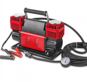 מדחס 12V שתי בוכנות חיבור למצבר - דגם WM102-15C - קרנף KARNAF 
