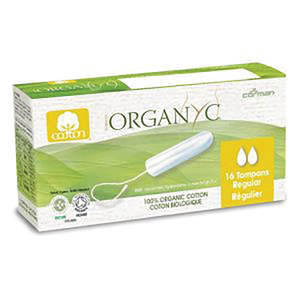 טמפונים ללא מוליך, רגולר 16 יחידות אורגניק Tampons w/o applicator, Regular 16ea Organyc