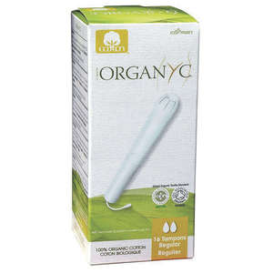טמפונים עם מוליך, רגולר 16 יחידות אורגניק Tampons with Applicator, Regular 16ea Organyc