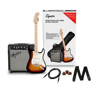גיטרה חשמלית Squier Fender Stratocaster Electric Guitar Pack + Fender Frontman 10