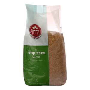 סוכר קנים אורגני 1 ק"ג הרדוף Organic Cane Sugar 1kg Harduf