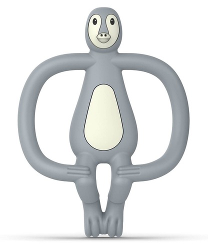 נשכן פינגווין עם מברשת שיניים הראשונה מסיליקון רפואי